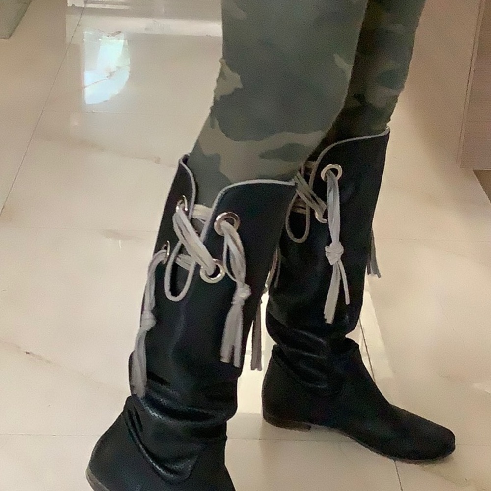 Leather black boots vintage - Picture 5 of 7